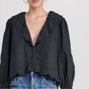 Free People Top - (Maisie Cutwork Top)